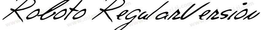 Roboto RegularVersion 100000 2011字体转换